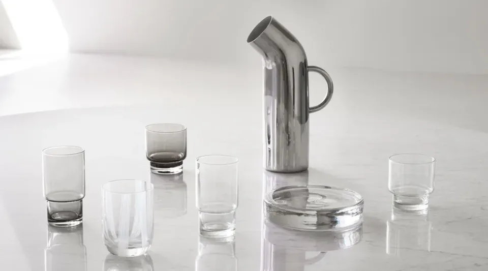 Normann Copenhagen Pipe jug 1.2 l, Stainless steel Silver-coloured Best