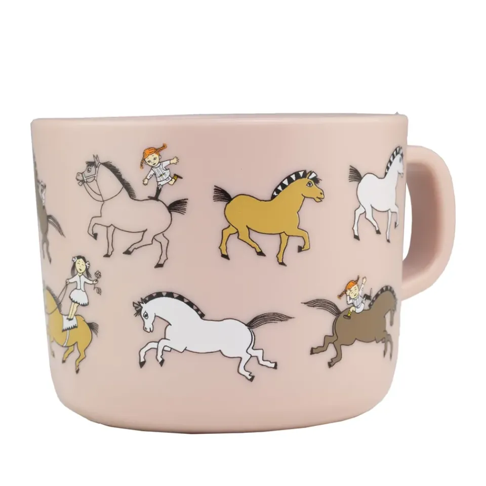 Rätt Start Pippi Cirkus mug 25 cl, Pink Clearance