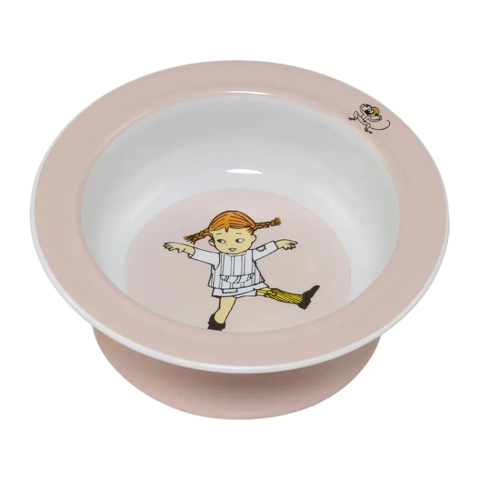 Rätt Start Pippi Cirkus suction cup plate Ø15.5 cm, Pink Multi Sale