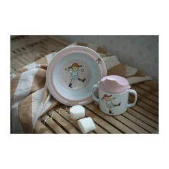 Rätt Start Pippi Cirkus suction cup plate Ø15.5 cm, Pink Multi Sale