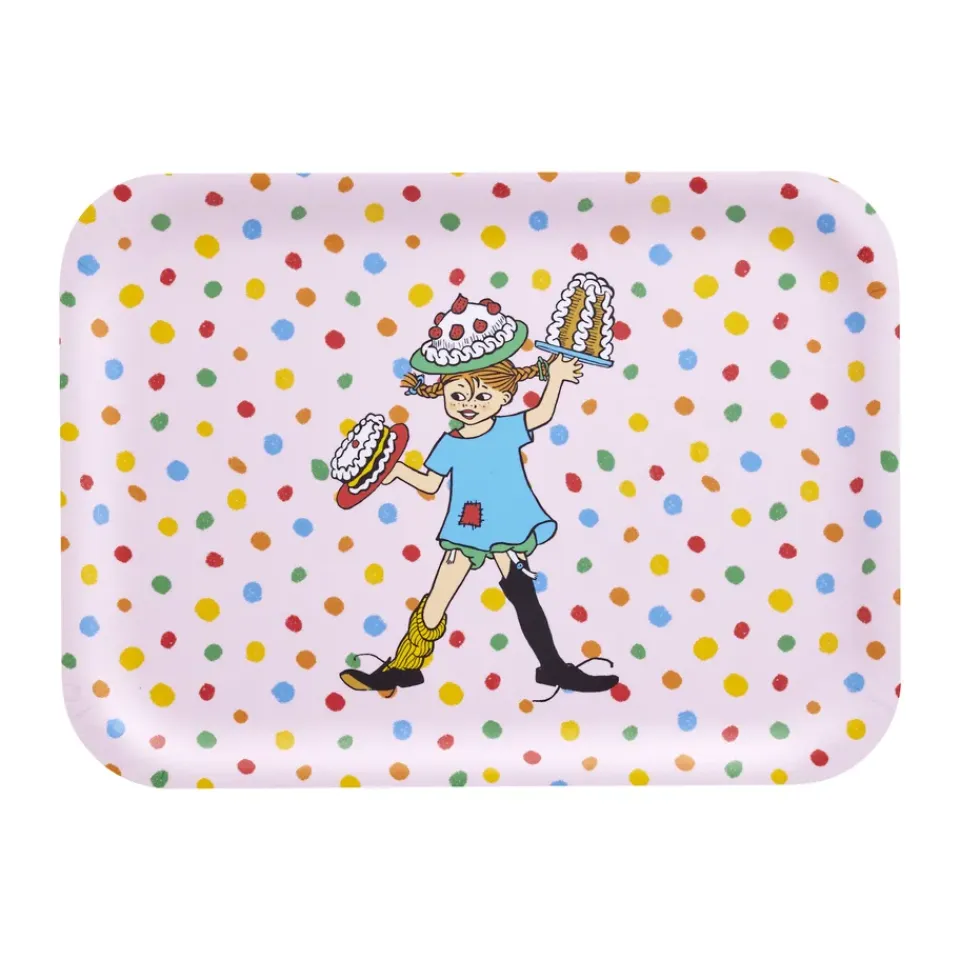 Muurla Pippi tray 20x27 cm, Birthday Pink