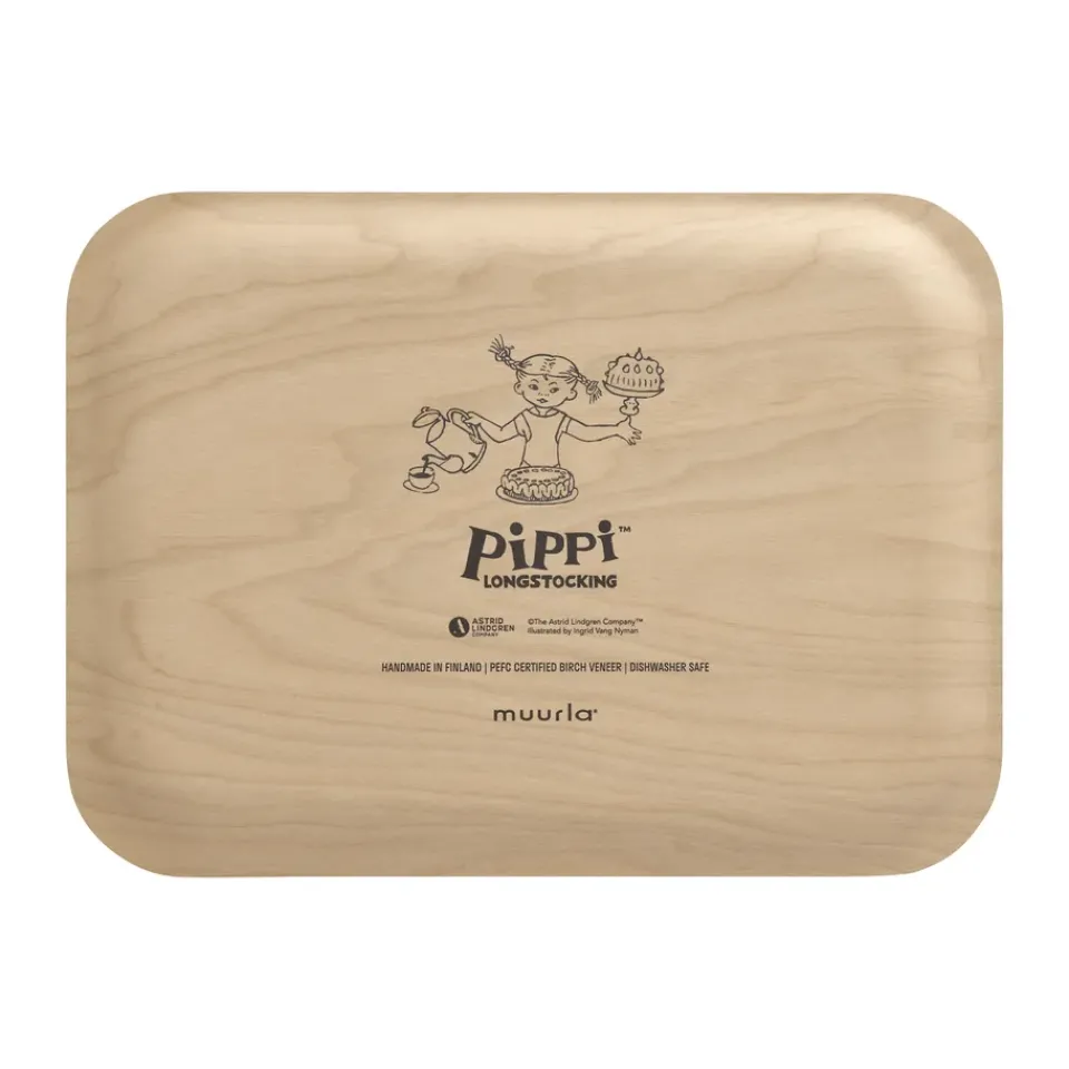 Muurla Pippi tray 20x27 cm, Birthday Pink