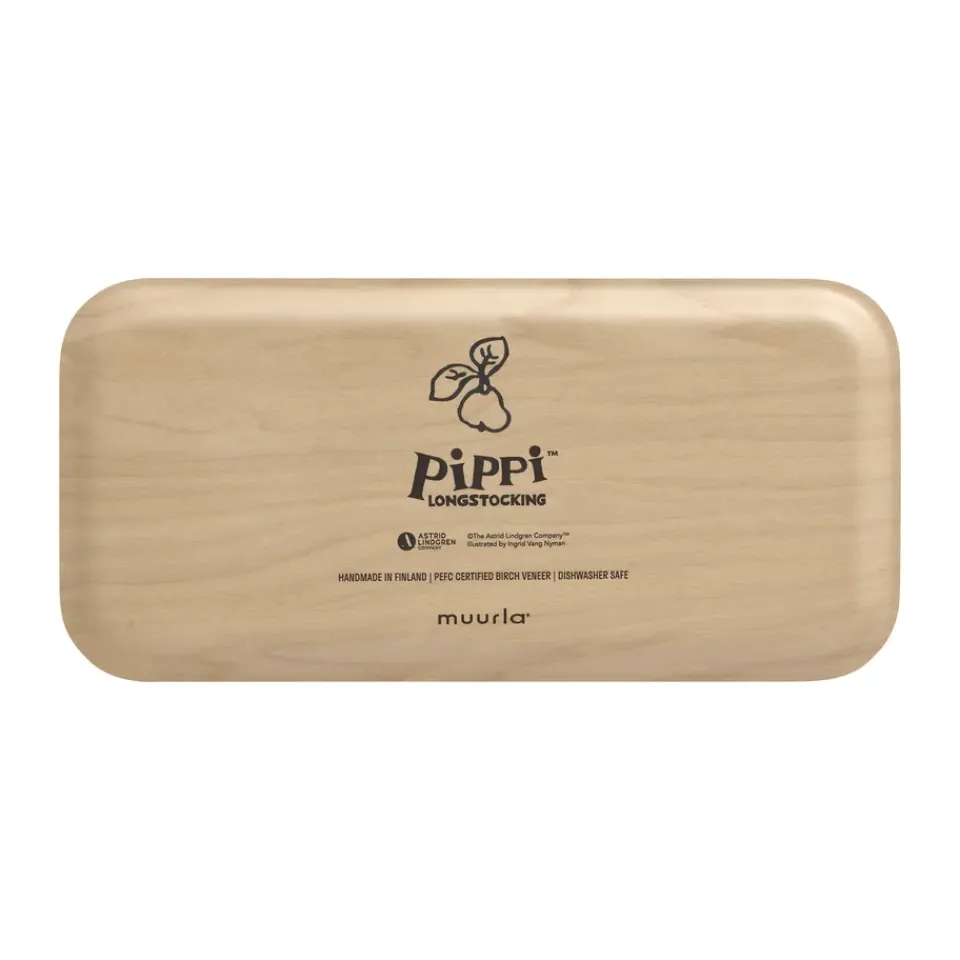 Muurla Pippi tray 13x27 cm, Fruits Yellow