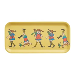 Muurla Pippi tray 13x27 cm, Pippi Longstocking Yellow