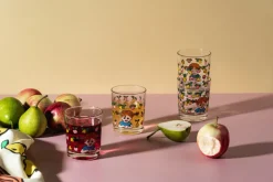 Muurla Pippi water glass 2 dl, Fruits Transparent Outlet