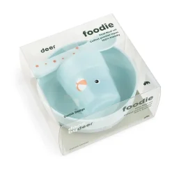 Done by deer Playground foodie first meal serving set 3 pieces, Blue New