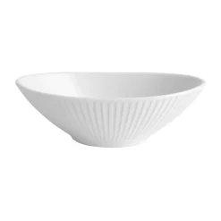 Pillivuyt Plissé bowl oval, White