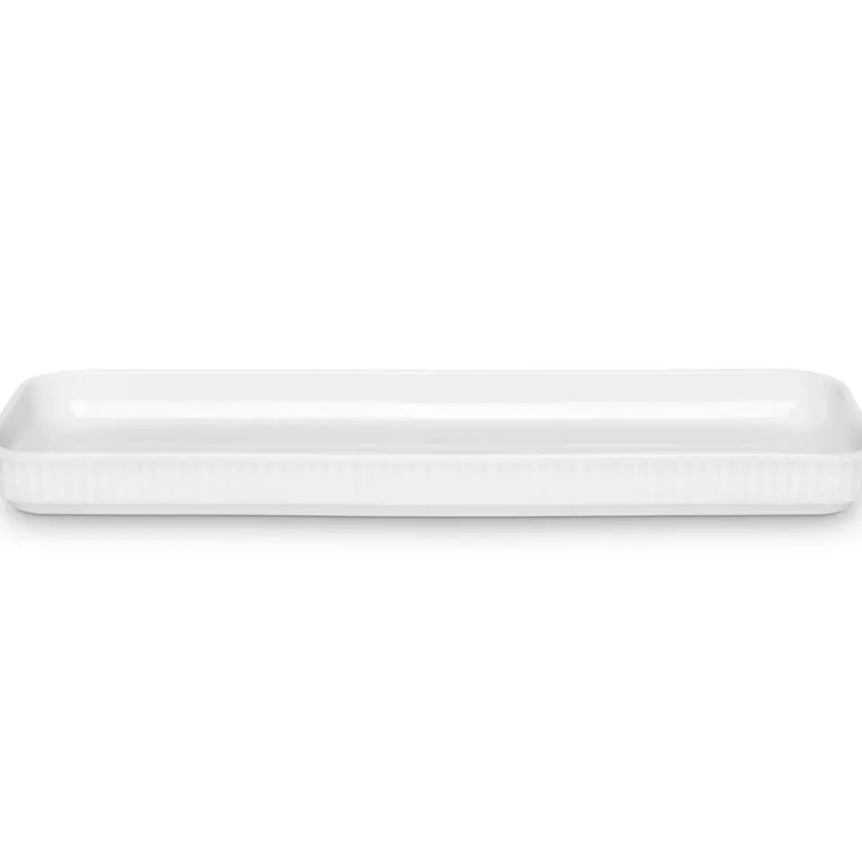Pillivuyt Plissé tapas plate, 36x12 cm White Hot