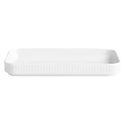 Pillivuyt Plissé tapas plate, 24x12 cm White Sale