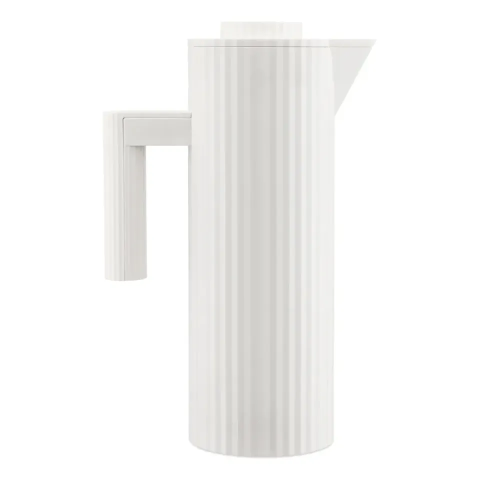 Alessi Plissé thermos jug 1 L, White Clearance