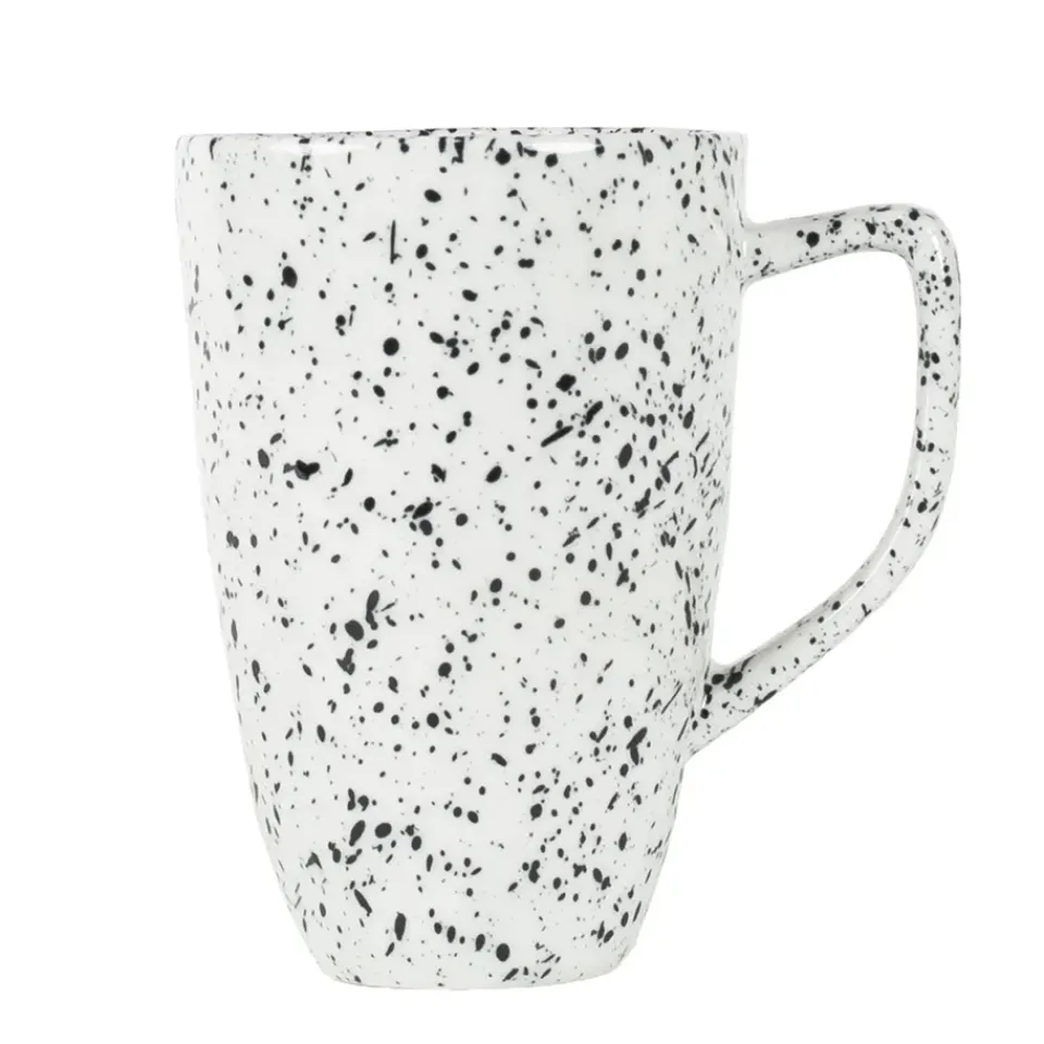 Olsson & Jensen Poppi mug, white-black BlackWhite Hot