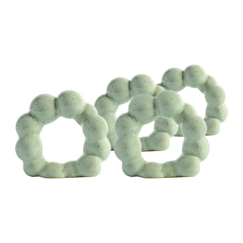 Byon Porto napkin ring 4-pack, Mint Green Discount
