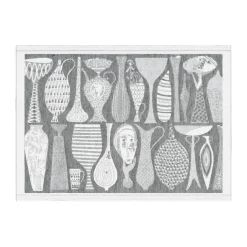 Ekelund Linneväveri Pottery placemat 35x48 cm, Black Discount