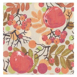Ekelund Linneväveri Äppelbär napkin 35x35 cm, multi Red Outlet