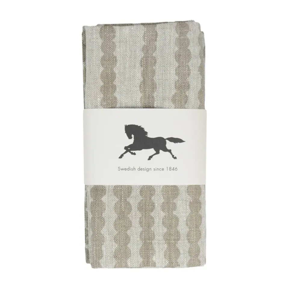 Almedahls Pricktyg fabric napkin 45x45 cm 2-pack, Nature-taupe Beige Best