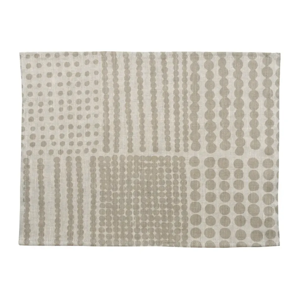 Almedahls Pricktyg placemat 34x45 cm, Natural-taupe Beige Sale