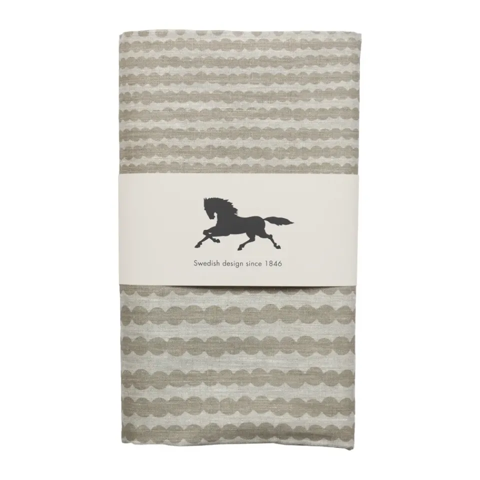 Almedahls Pricktyg tablecloth 145x250 cm, Natural-taupe Beige Sale