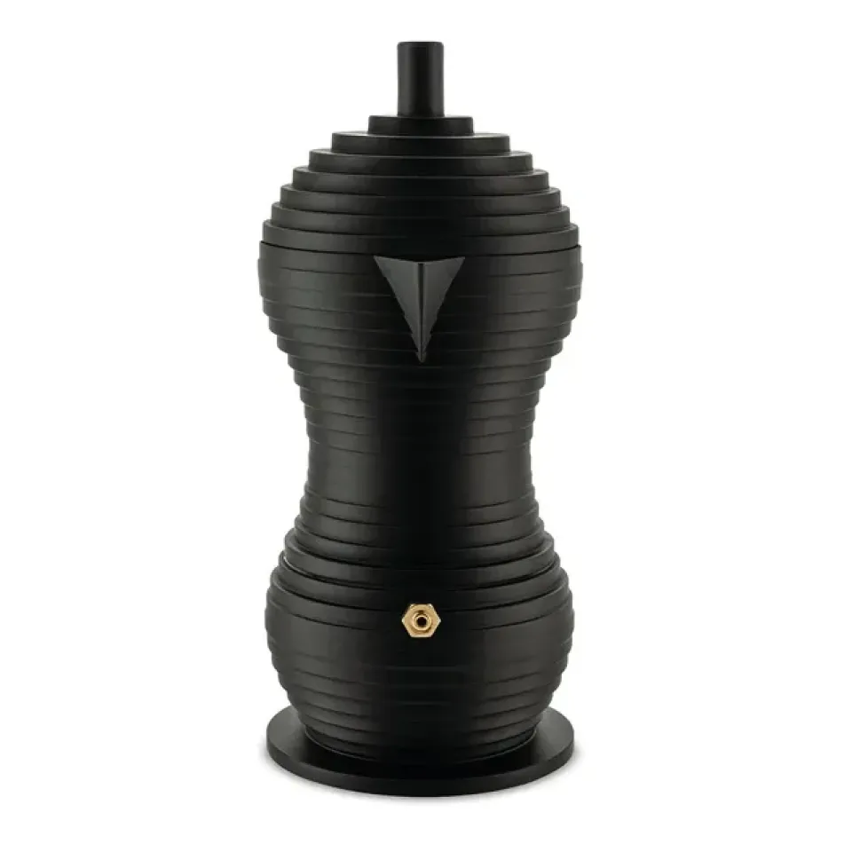 Alessi Pulcina espresso maker , 30 cl, 6 cups Black Best