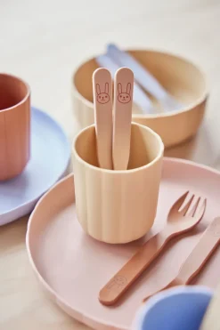 OYOY Pullo children's cutlery set, Apricot Orange Hot