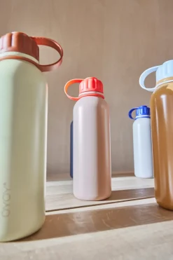 OYOY Pullo water bottle 52 cl, Coral-Cherry Red BeigeRed Sale