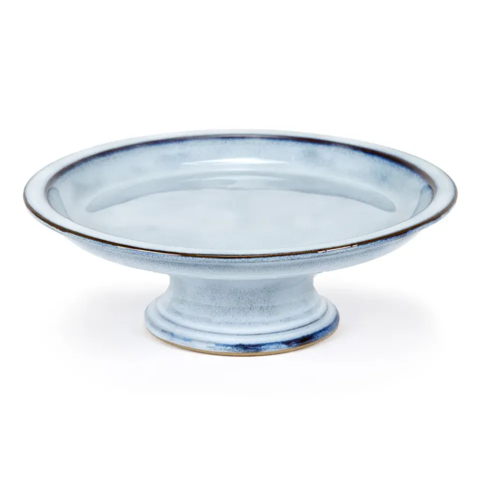 Serax Pure cake plate glazed L 23.5 cm, Blue Hot