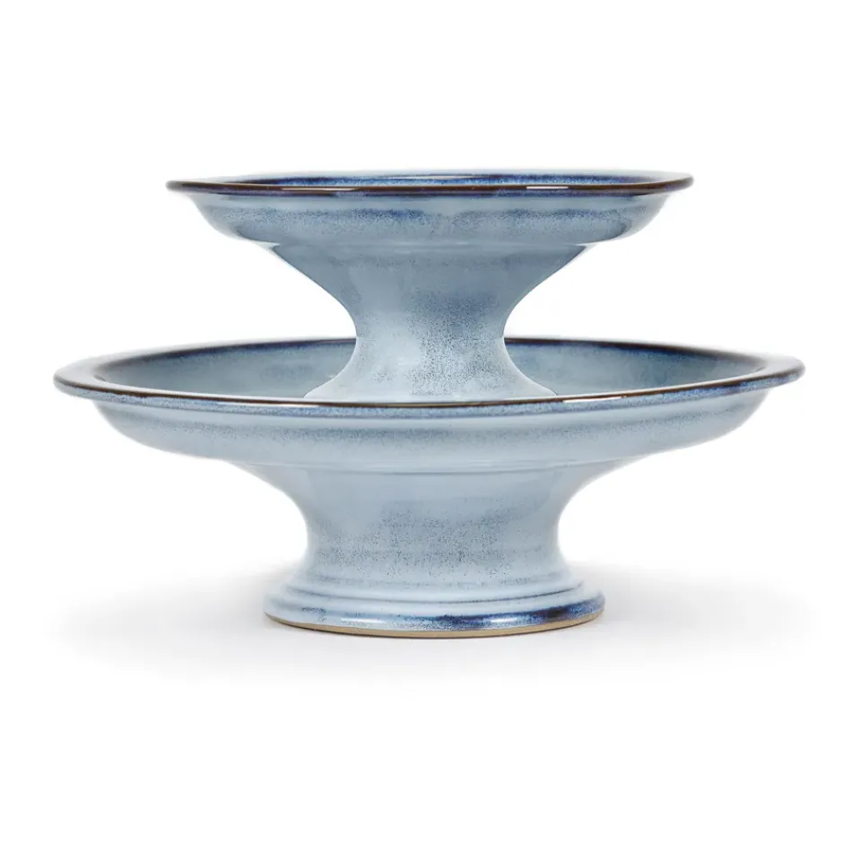 Serax Pure cake plate glazed L 23.5 cm, Blue Hot