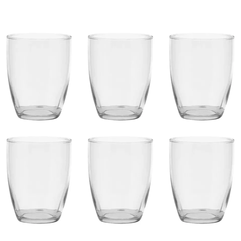 Scandi Living Pure drinking glass 30 cl 6-pack, Clear Transparent