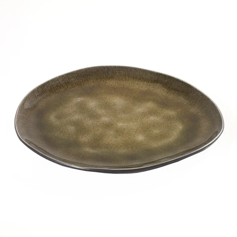 Serax Pure oval plate medium, Green Hot