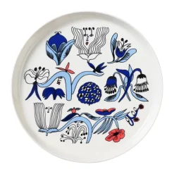 Arabia Puutarhurit plate Ø24 cm, Blue-white-red Multi Online