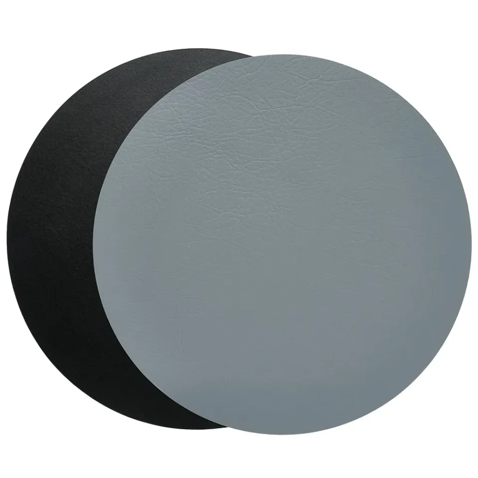 Aida Quadro placemat Ø38 cm 1 pcs, Black-grey BlackGrey Clearance