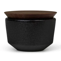 Rosendahl Rå salt cellar with lid 15 cl, Black Hot
