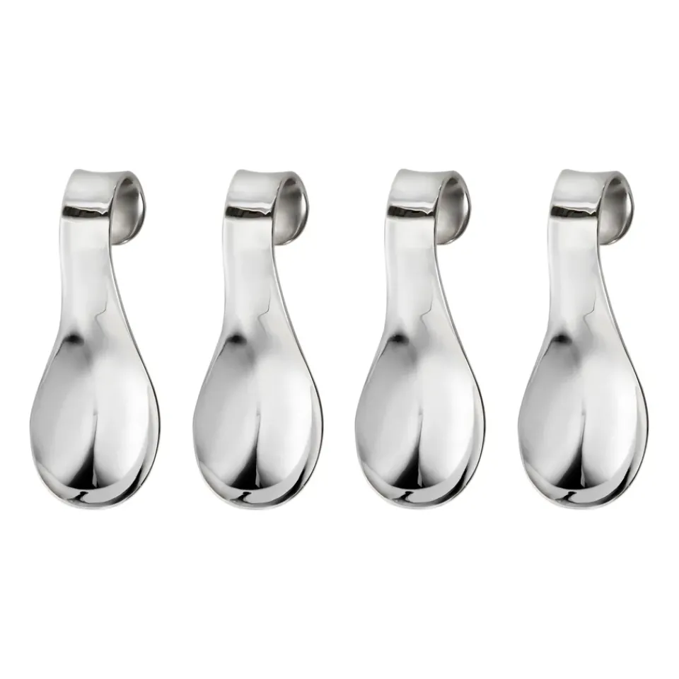 Robert Welch Radford Amuse Bouche spoon 4-pack, Stainless steel Silver-coloured Outlet