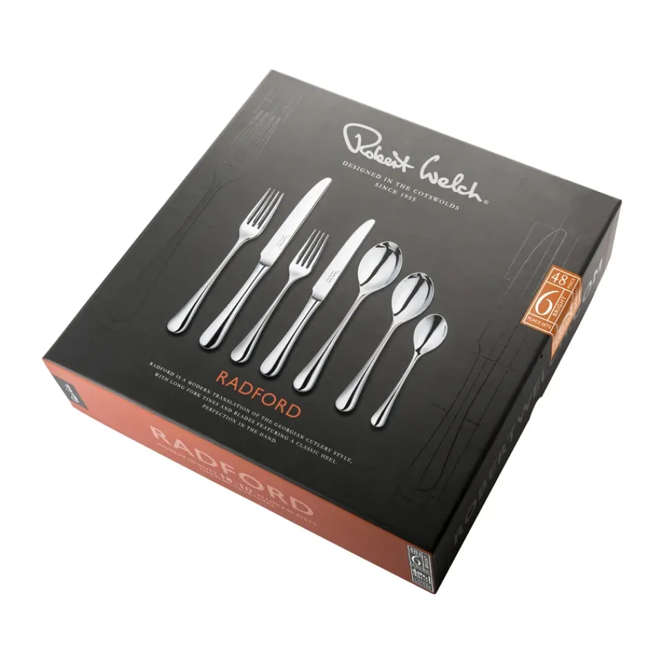 Robert Welch Radford cutlery mirror, 42 pieces Silver-coloured Outlet