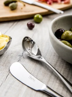 Robert Welch Radford olive spoon mirror, Stainless steel Silver-coloured