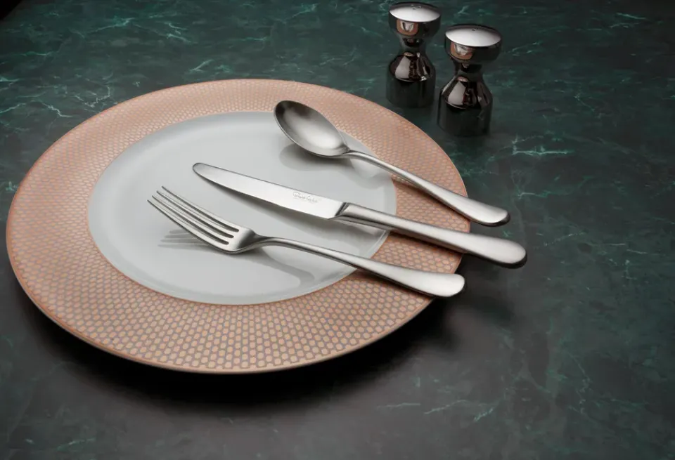 Robert Welch Radford Table fork matte, Stainless steel Silver-coloured Clearance