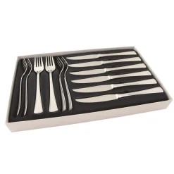 Hardanger Bestikk Ramona beef cutlery 12 pcs, stainless steel Silver-coloured New