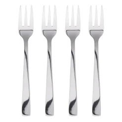 Aida Raw cake fork 4 pieces, Polished stainless steel Silver-coloured Discount