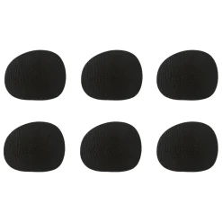 Aida Raw coaster leather 6-pack, buffalo Black