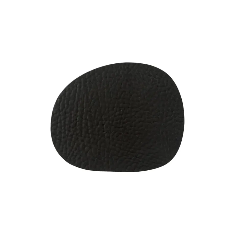 Aida Raw coaster leather 6-pack, buffalo Black