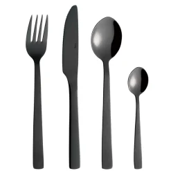 Aida Raw cutlery 24 pieces, Black New