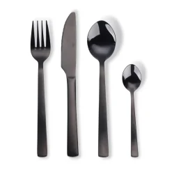 Aida Raw cutlery set 16 pcs, Black Discount