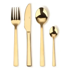 Aida Raw cutlery set 16 pcs, gold Gold-coloured Hot