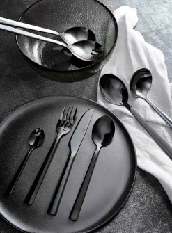 Aida Raw cutlery set 48 pieces, Black Best