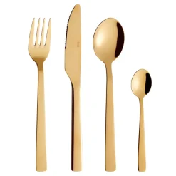 Aida Raw cutlery set 48 pieces, Gold Gold-coloured Hot