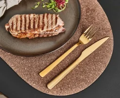 Aida Raw grill cutlery 8 pieces, Gold Gold-coloured New