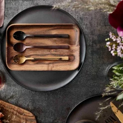 Aida Raw latte spoon 4-pack, Gold Gold-coloured Hot