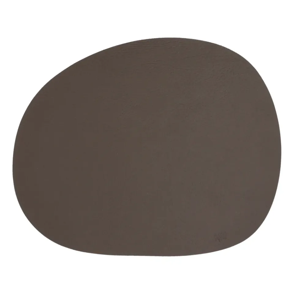 Aida Raw placemat leather, buffalo Brown Online
