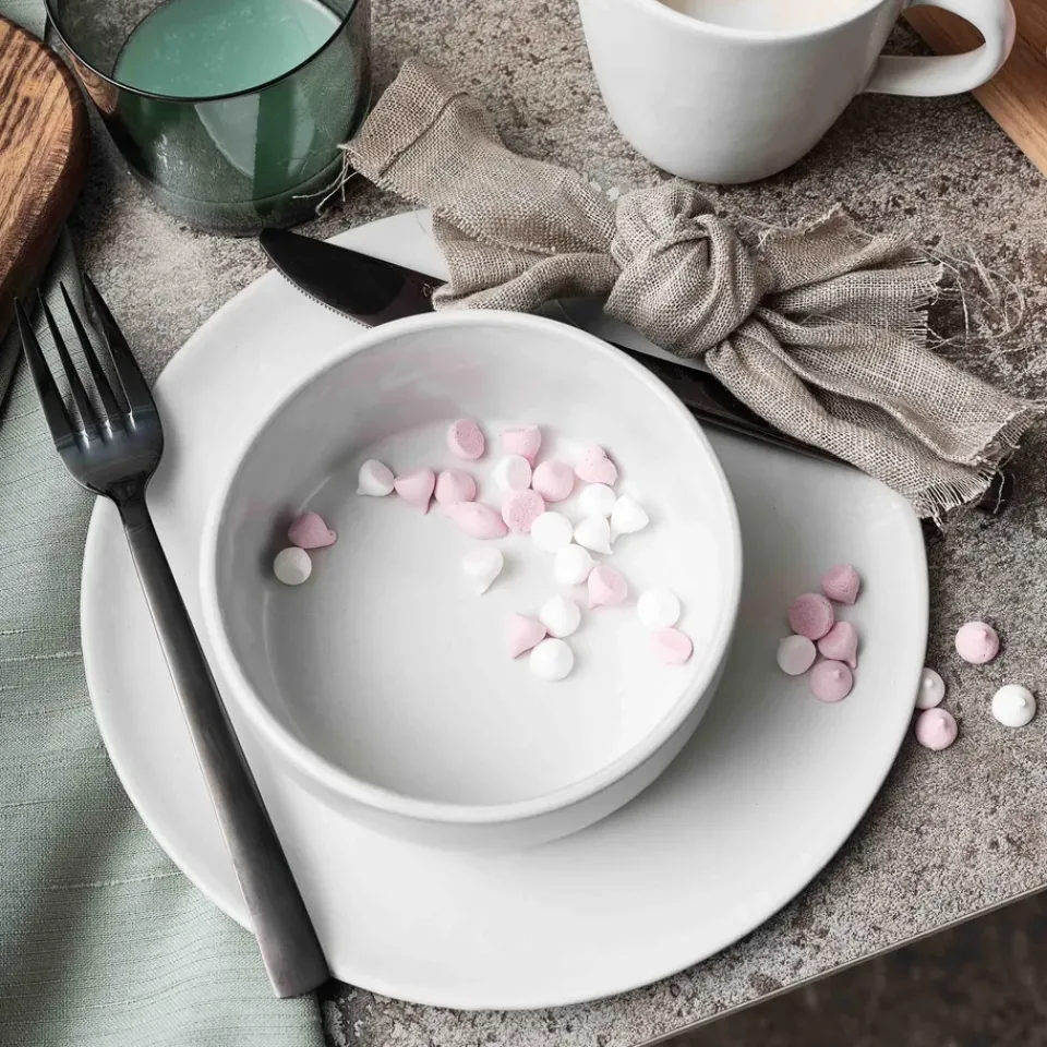 Aida Raw plate Ø23 cm, Arctic White Outlet