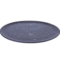 Aida Raw plate Ø28 cm, with dots Black Outlet