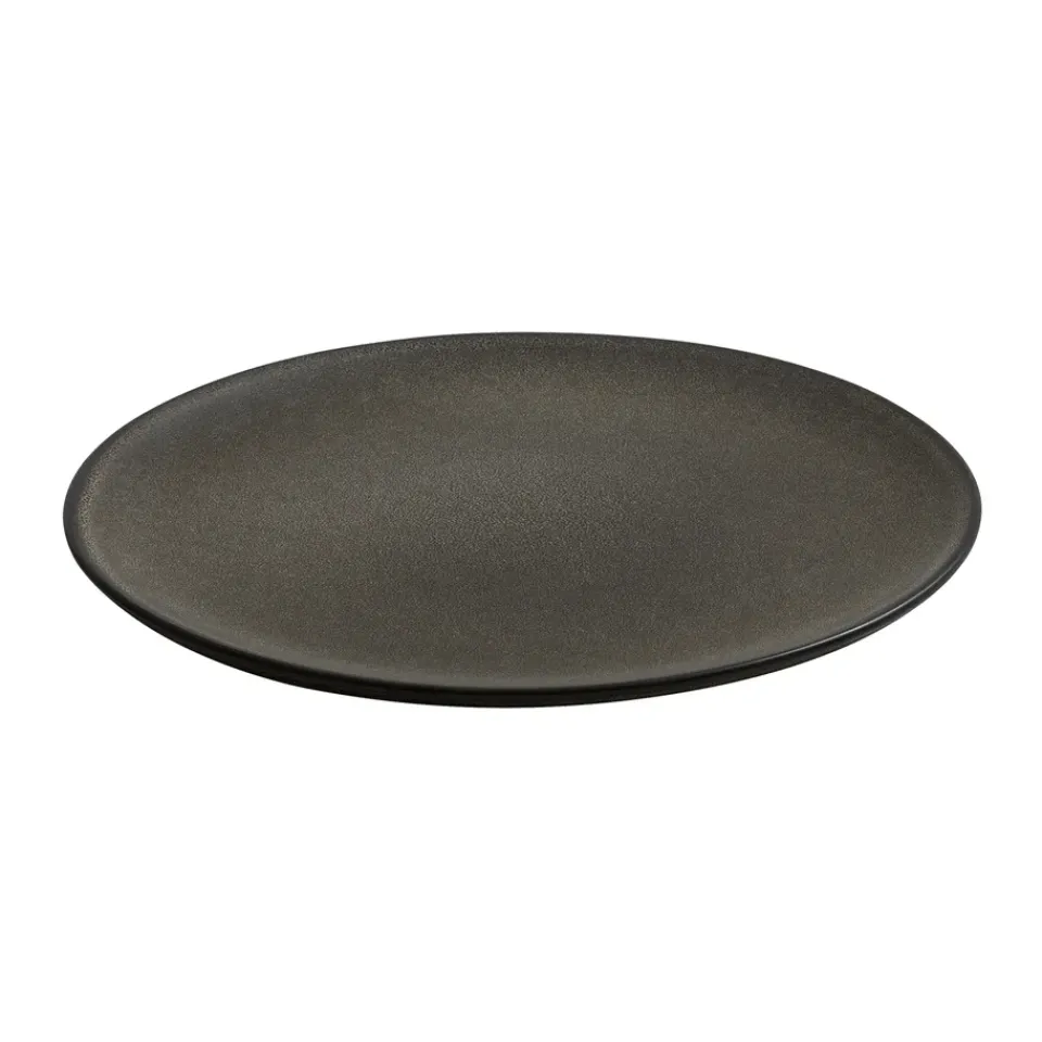 Aida Raw plate Ø20 cm, Forest Brown